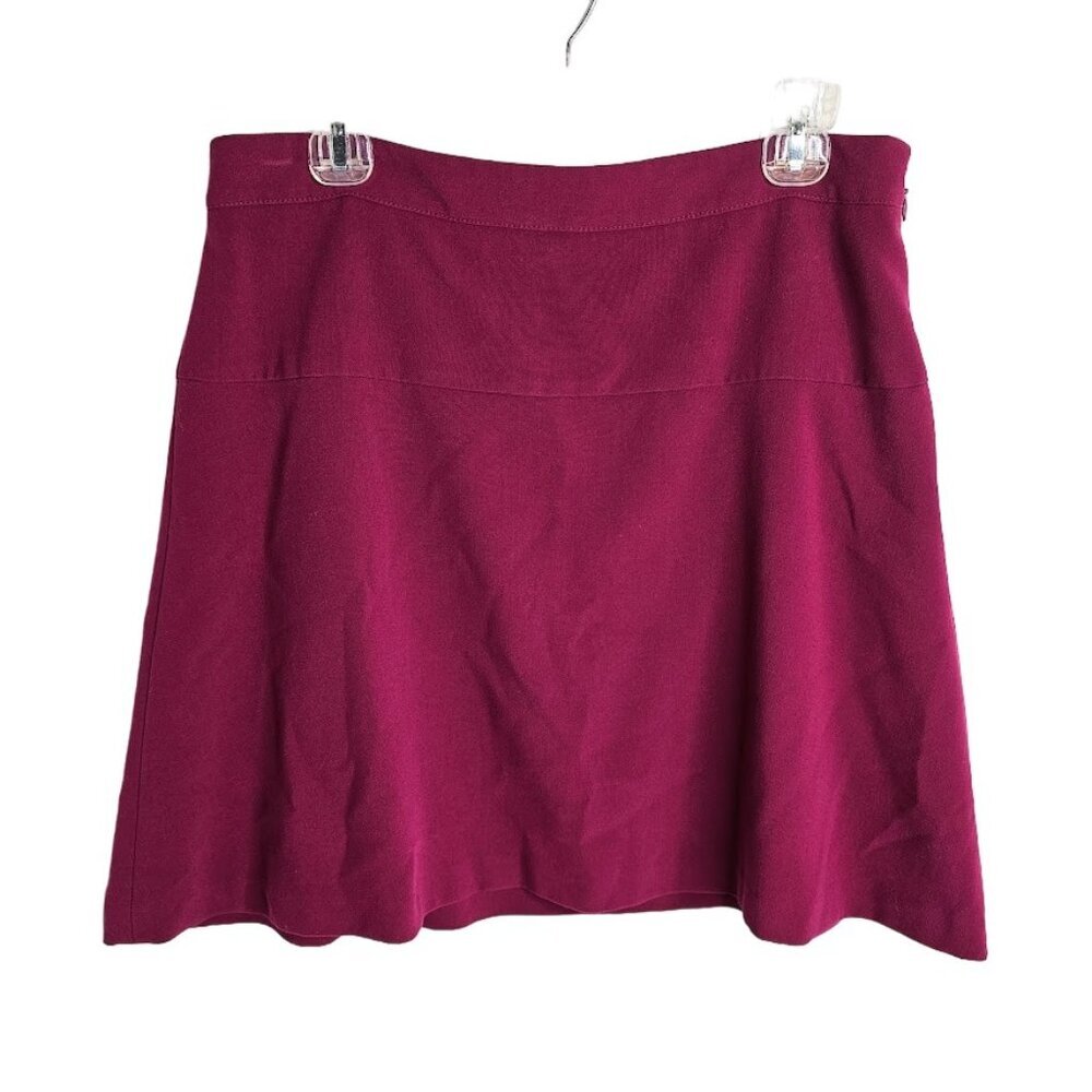 LOFT A-Line Skirt in Rich Magenta
